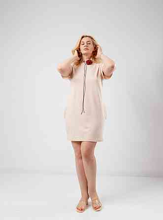 Летнее платье с карманами Nirvana 50-52, Бежевый Киев