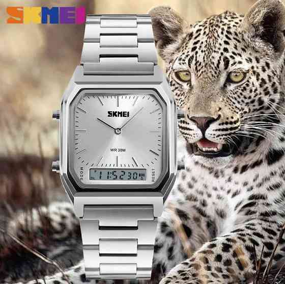 Наручные мужские часы Skmei 1220 Tango Серебристые Киев