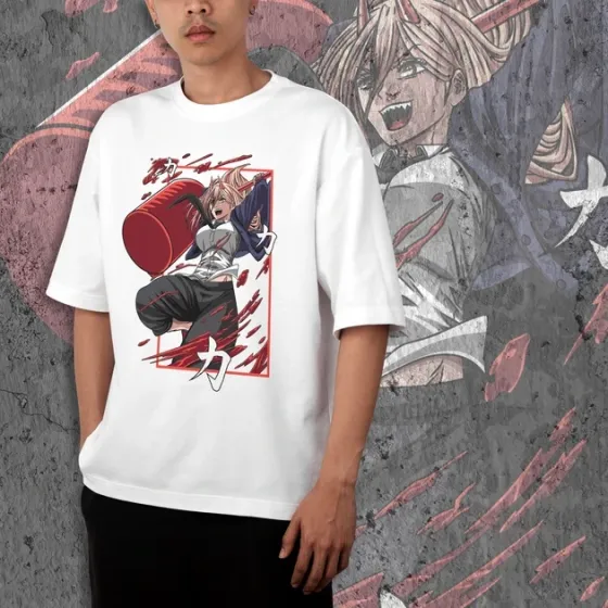 Футболка для подростка мальчика с принтом Человек Бензопила Power 2 WE Размер 160 Anime10480 Днепр