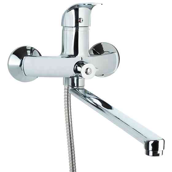 TAU Смеситель SD Ø40 для ванны гусак прямой 350мм дивертор встроенный картриджный TAU SD-2C243C Киев