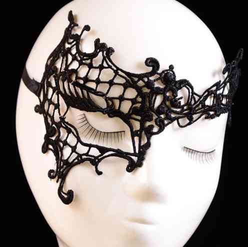 Маскарад маска на очі one size чорний Київ