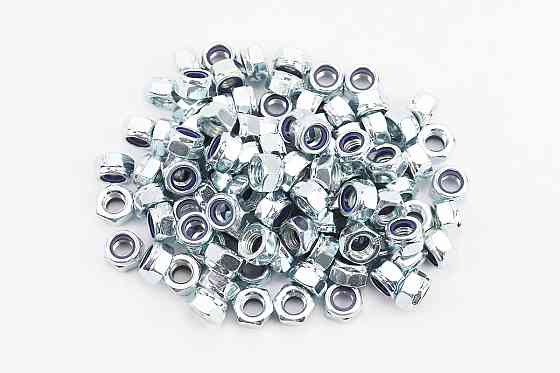 Гайка М8x1,25 самостоп 6 цб DIN985, к-кт 100шт Київ