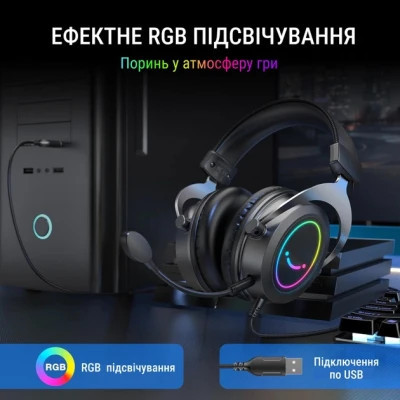 Навушники Fifine H3 RGB Black (H3) Вінниця - фото 11