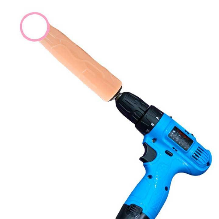 Фалоімітатор на дриль - 18*3 см - Тілесний Вінниця - фото 3