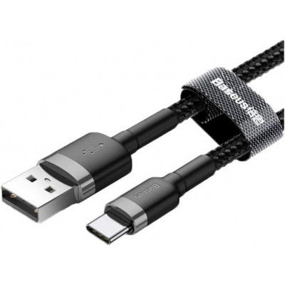 Дата кабель USB 3.1 AM to Type-C 0.5m 3A grey-black Baseus (CATKLF-AG1) Винница - изображение 2