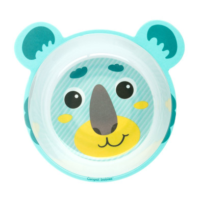 Тарелка детская Canpol babies антиподскользящая с ушками 490 мл Зеленая (4/520_gre) Винница - изображение 2