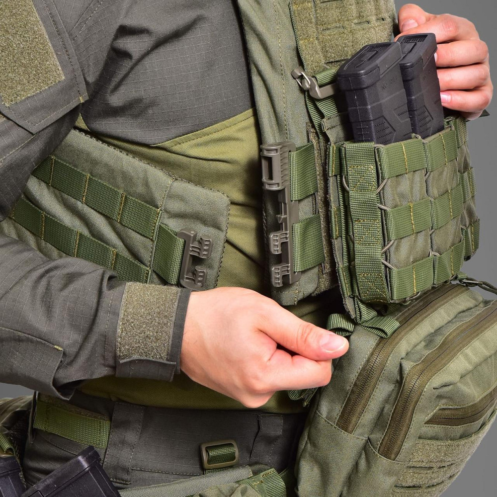 Плитоноска тактична без плит MPS М8 Pro Cordura 1000 Оливковий Вінниця - фото 9