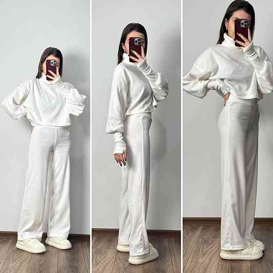 Женский базовый теплый костюм: кофта и штаны Турецкая Ангора Одесса