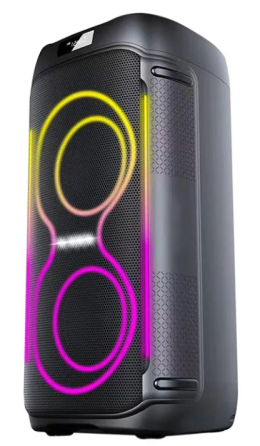 Акустична переносна колонка ZXX-5509 1200Вт 2x6,5" 265х265х620мм TWS/FM/USB/TF/BT/LED/REC/ДК/MIC Київ