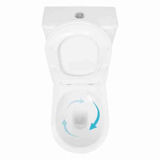 Унитаз напольный Qtap Evia Ultra Quiet 630×350×795 мм с сиденьем Soft-close, White QTEVI27W49258 Киев