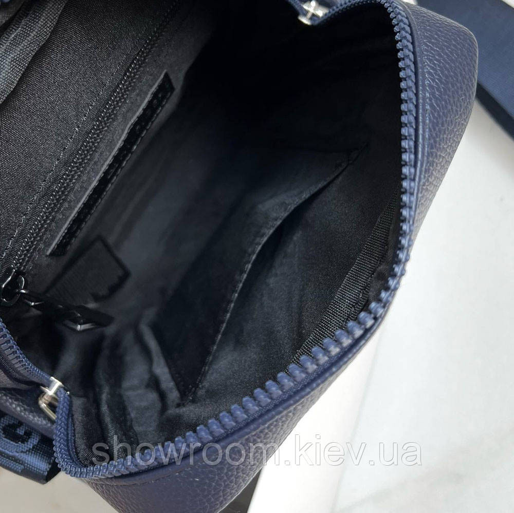 Мужская брендовая сумка через плечо (1016-2) синяя Киев - изображение 3