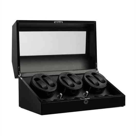 Вітрина для намотування годинників 13 годин Watch Winder чорна/13 годин (Німеччина, читати опис) Рівне