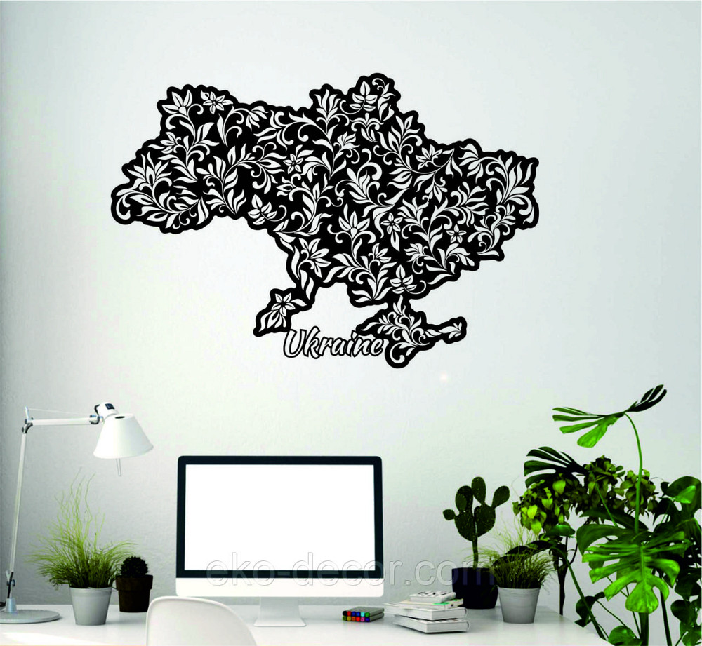 Декоративне настінне Панно «Карта України», Декор на стіну Київ - фото 1