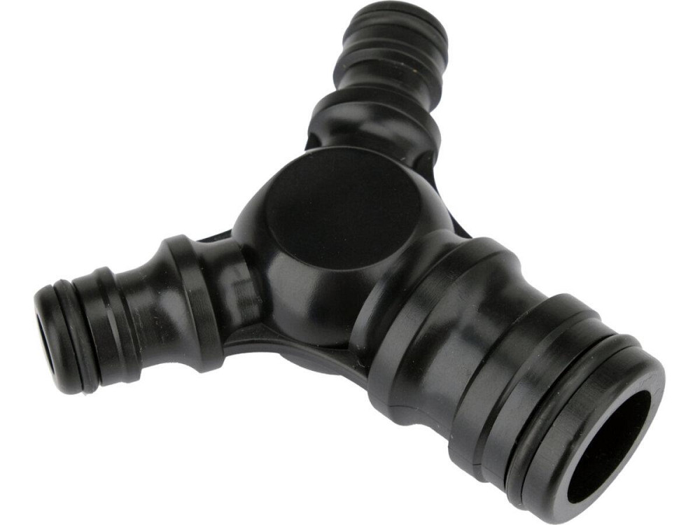 З'єднувач трійник високого потоку YATO з шланга Ø= 1" до 2-х з Ø= 1/2"  з ABS пластика [12/96] Одеса - фото 1