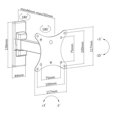 Кронштейн Satelit 13-32PIVOT100 (250518) Вінниця - фото 2