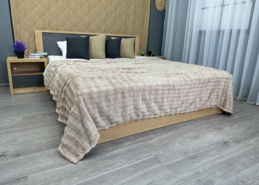 Плед-покривало 200х230 см (+-5см) Soft Night бежевий (87-129) Київ - фото 2