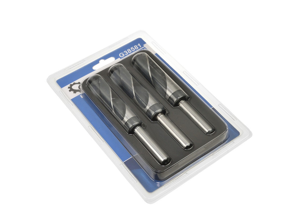 Свердла металу "GeKo" великого діаметру (хвостовик 13мм) HSS4241, комплект 3шт: (22,0; 24,0; 25,0)мм Киев - изображение 2