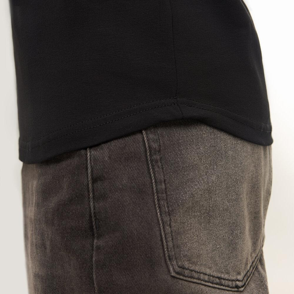 Черный мужской лонгслив Pobedov Dune. Черная мужская кофта из кулира Киев - изображение 4