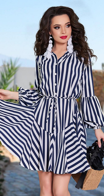 Легке плаття в смужку (42) Київ - фото 3