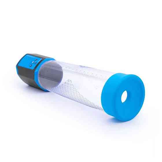 Автоматична вакуумна помпа Men Powerup Passion Enlargement system Blue, перезаряджувана, 5 режимів Sex Aura Київ