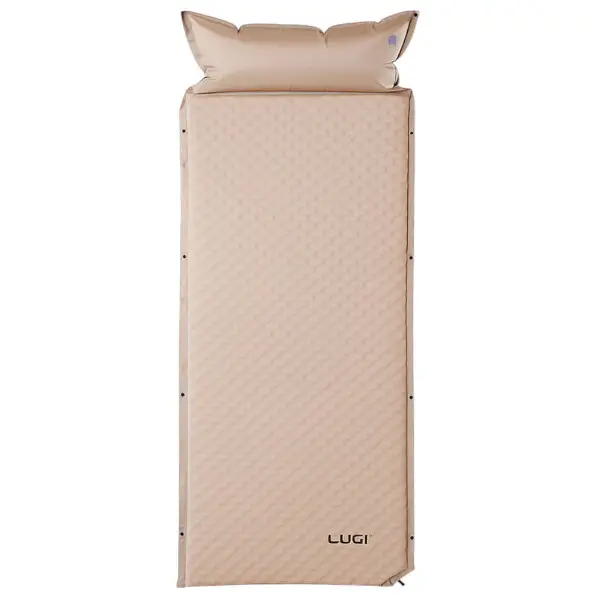 Lugi Самонадувний матрац похідний у намет 190×65×3 см туристичний із підголівником LU-026 Бежев Киев - изображение 1