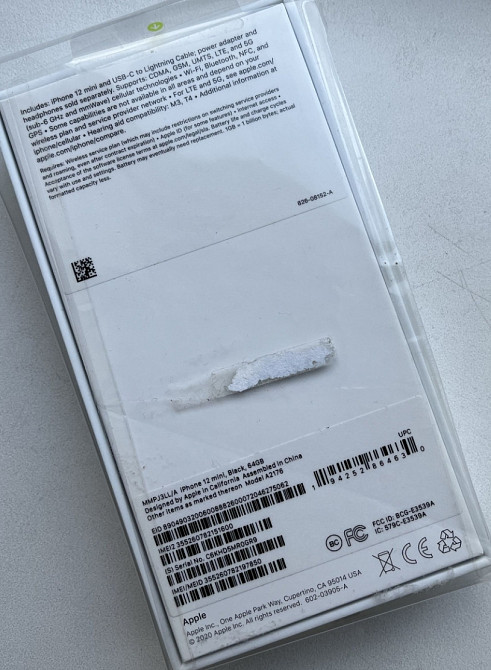 IPhone 12 mini 64Gb чорний новий не refurbished. Харків - фото 2