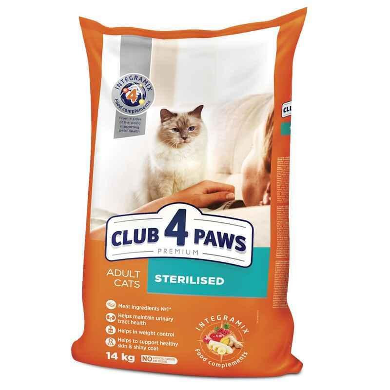 Club 4 Paws (Полуб 4 Лапи) Premium Adult Cat Sterilized Chicken сухий корм із куркою для стерилізованих котів 14 кг Запоріжжя - фото 1