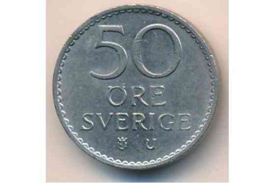 50 эре 1968,73 год Швеция Полтава