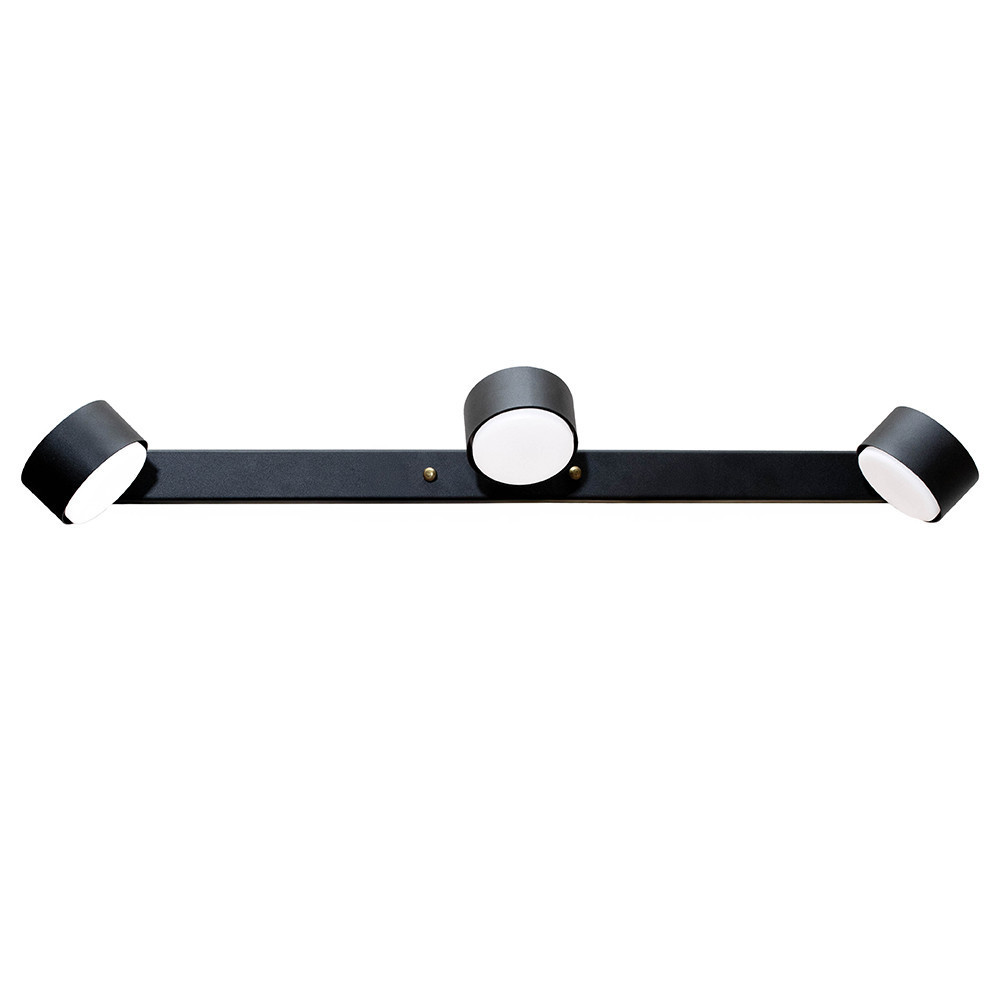 Настінний світильник MSK Electric Copter підсвічування дзеркал на три плафони GX53 NL 80400-3 BK чорний Одеса - фото 5