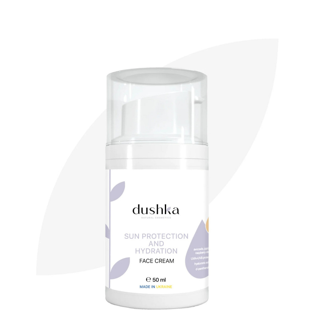 Солнцезащитный и увлажняющий крем для лица с SPF 30 Dushka 50 мл Киев - изображение 2