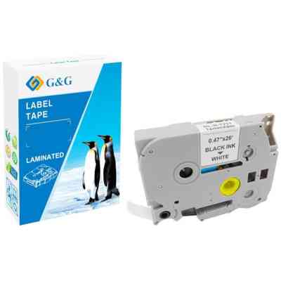 Лента для принтера этикеток G&G сумісна з TZE231 (G&G-TZE231) Винница