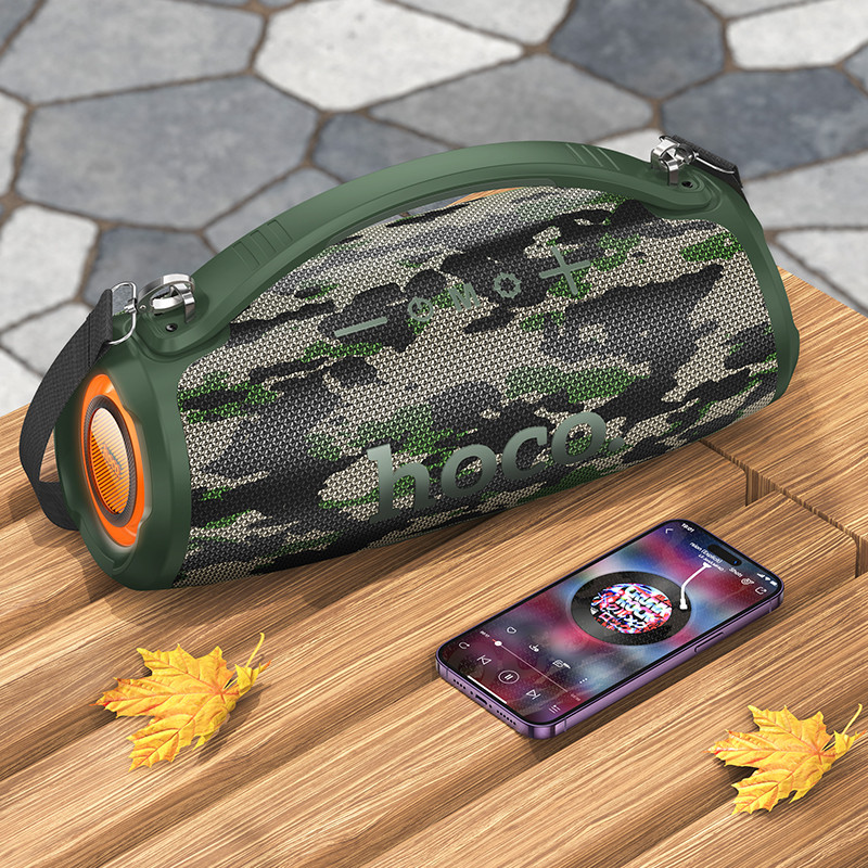 Портативна колонка HOCO HA4 Surge outdoor BT speaker Camouflage Green Київ - фото 3