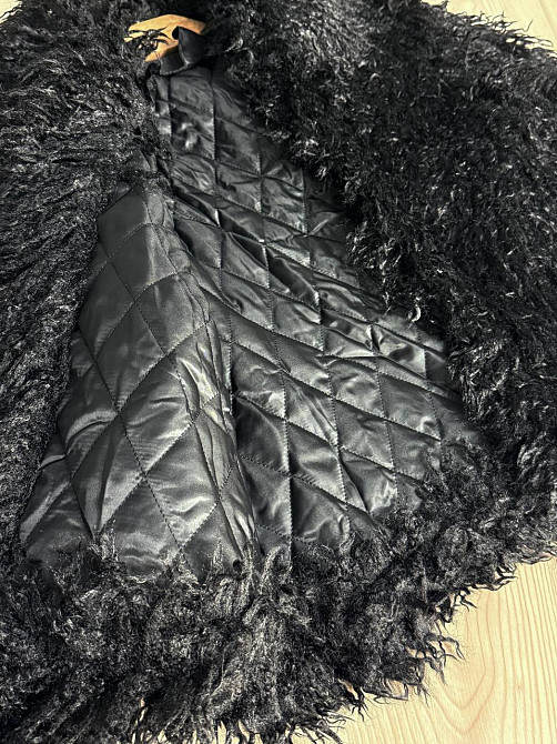 Шуба жіноча Lady Yep 10018 штучна під ламу з коміром чорна, чорний, L Київ - фото 12