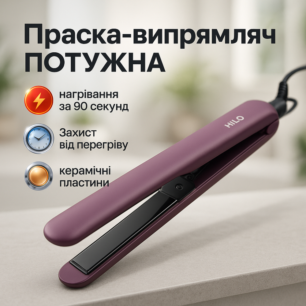 Праска гофре плойка для укладання MAGIO, Плойка-випрямляч, Професійна праска Плойка випрямляч AO-96 Львів - фото 9