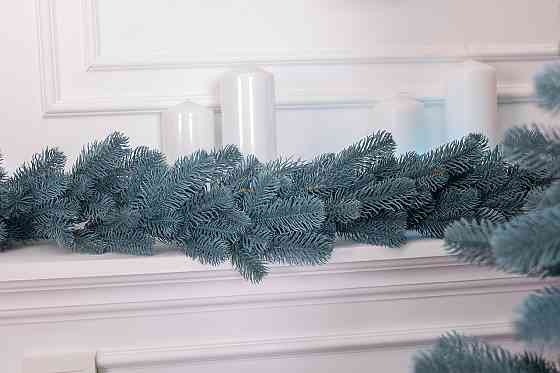 Штучна хвойна гірлянда 2 м блакитна Преміум TD-BRNCHBL2 Київ