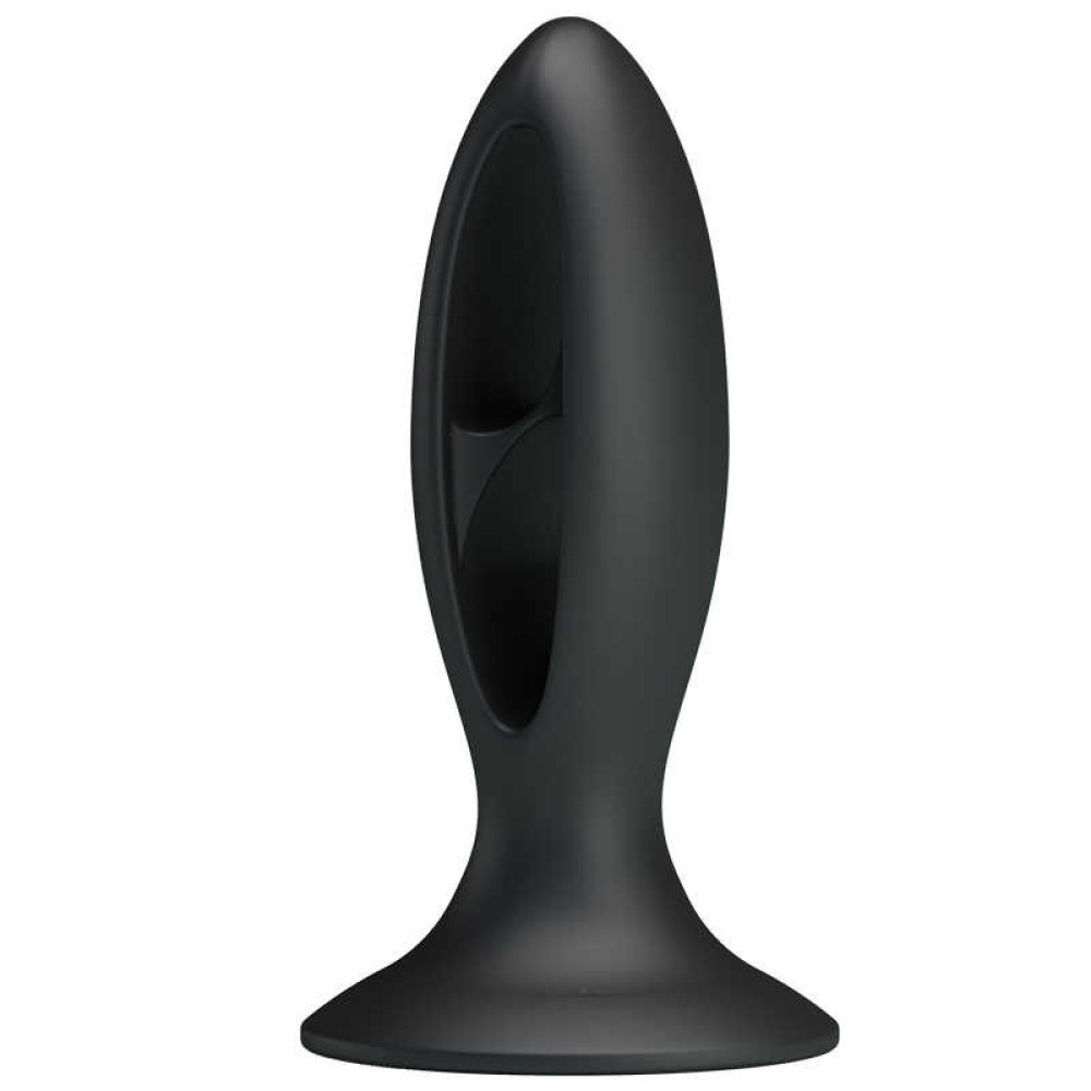Анальна пробка з присоскою Fabulous Silicone, чорна Sex Aura Київ - фото 3
