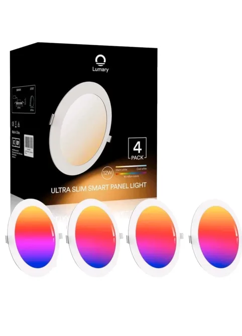 Світлодіодний смарт-світильник Lumary Ultra Slim 12 Вт, 4 шт, RGB, 170 мм, 20 мм, керування зі смартфона Київ - фото 1