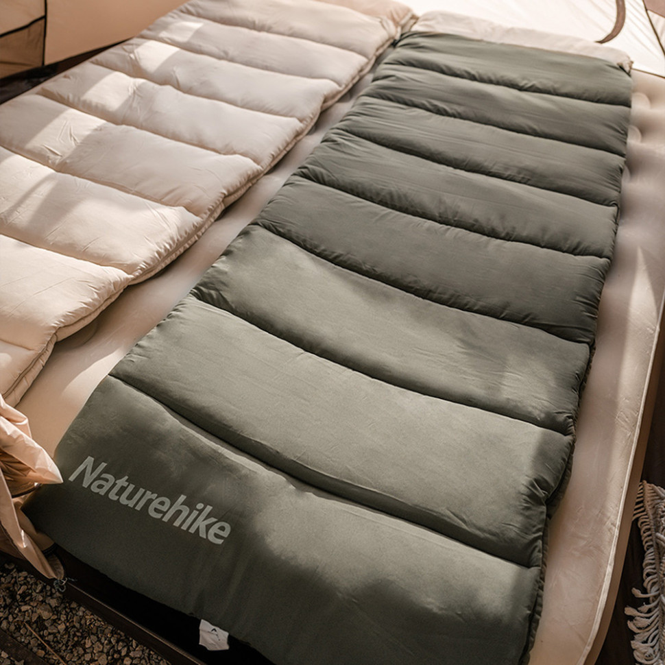 Спальник з капюшоном Naturehike LD350 CNK2300SD016, темно-зелений Київ - фото 7