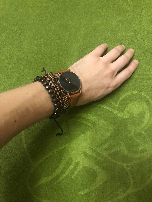 Часы мужские GENEVA Classic brown + браслеты Киев - изображение 8