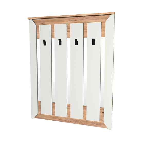 Вешалка настенная Эверест Нордик-900 90х6х110 см Белый + Дуб крафт золотой (DTM-5517) Львов