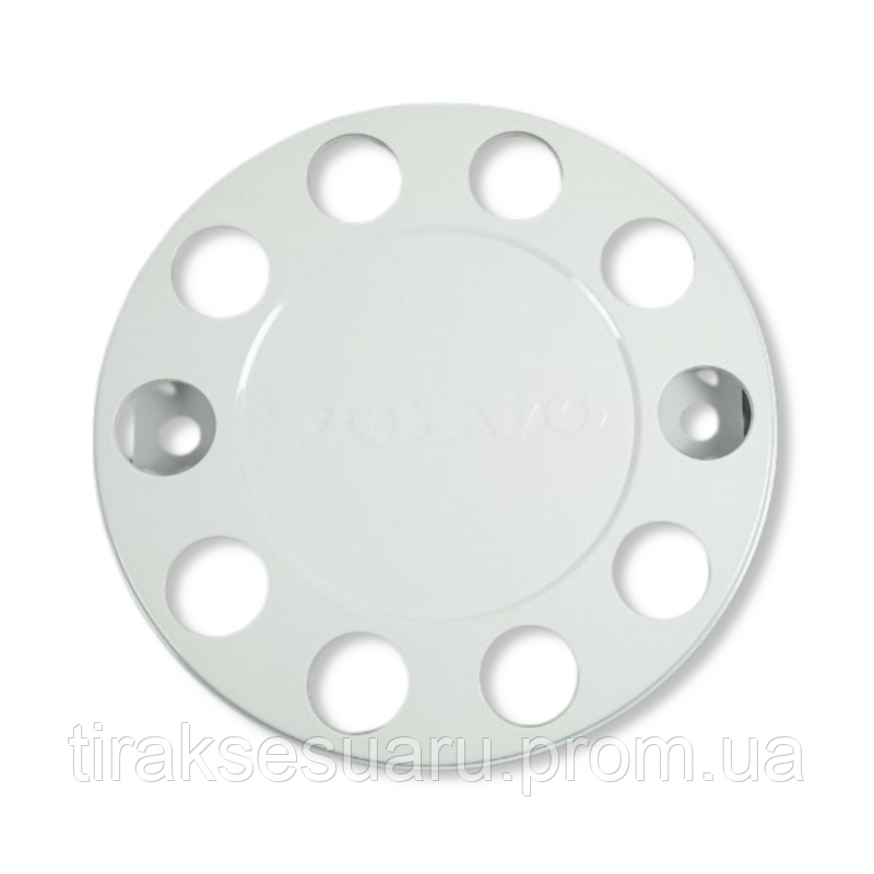 Ковпак колеса 22.5 "корона" (нержавійка) білий VOLVO . Ковпаки на колеса 22.5 Луцьк - фото 1