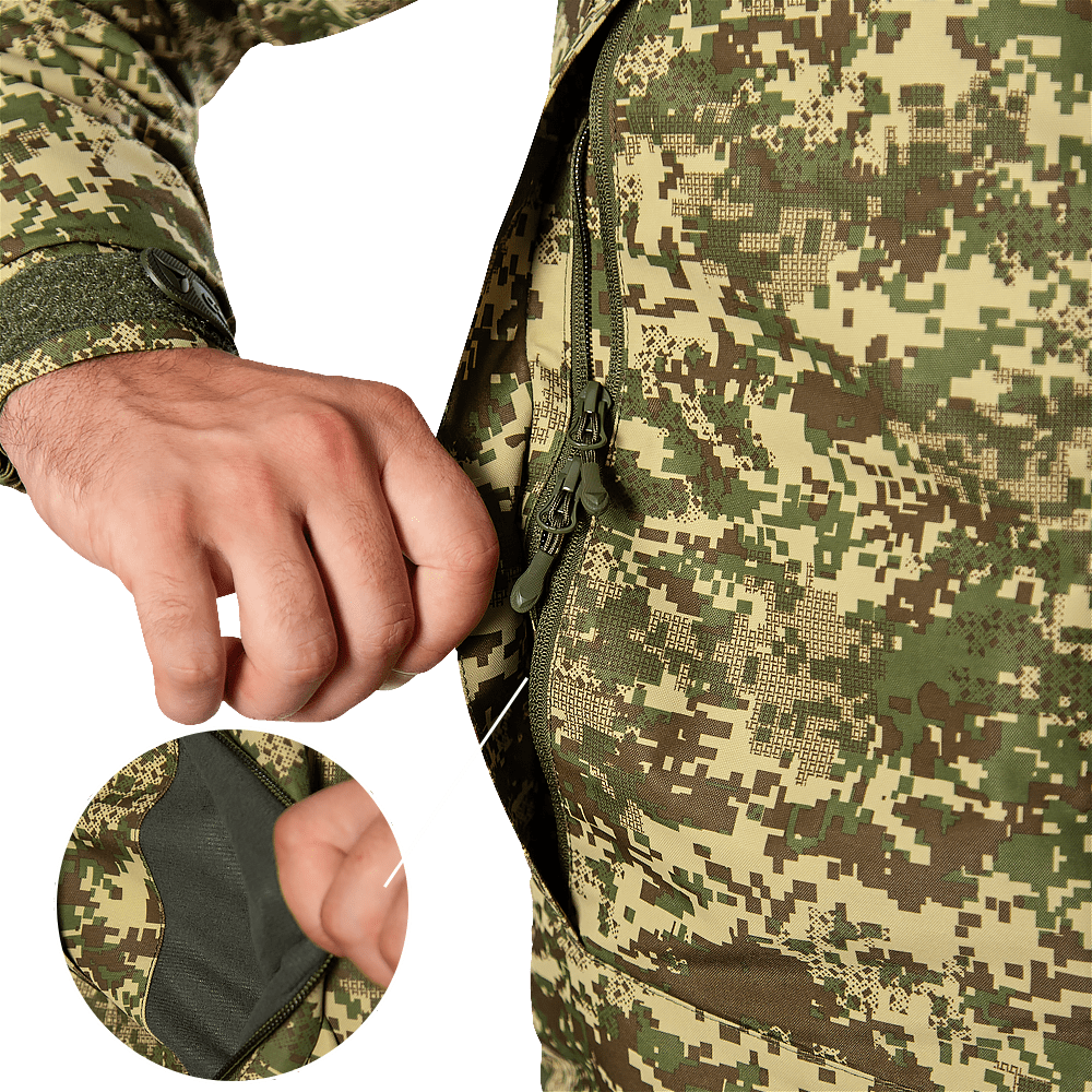 Зимний тактический водонепроницаемый комплект Defender 7 lvl (куртка и штаны) Хищник M Винница - изображение 8