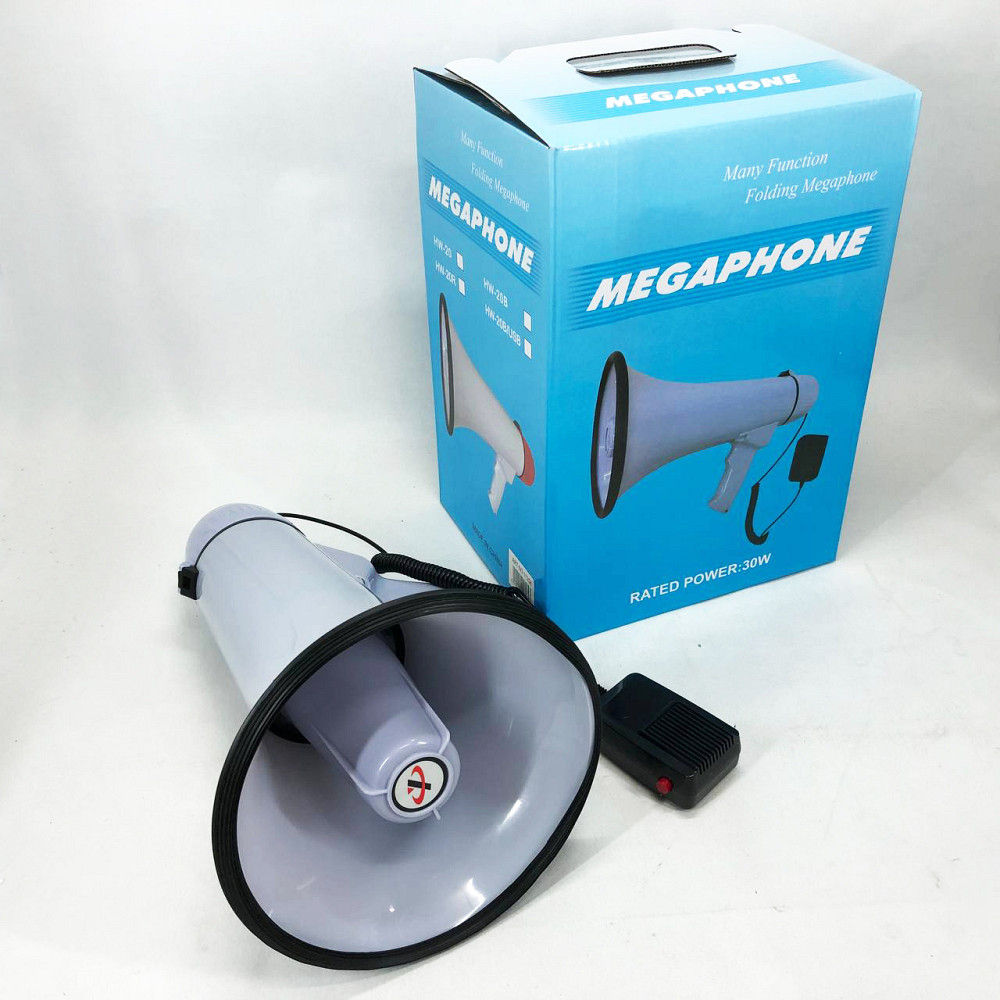 Електричний мегафон з потужним звуком, Гучномовець з акумуляторомГучномовець для вулиці KF-61 Львів - фото 6