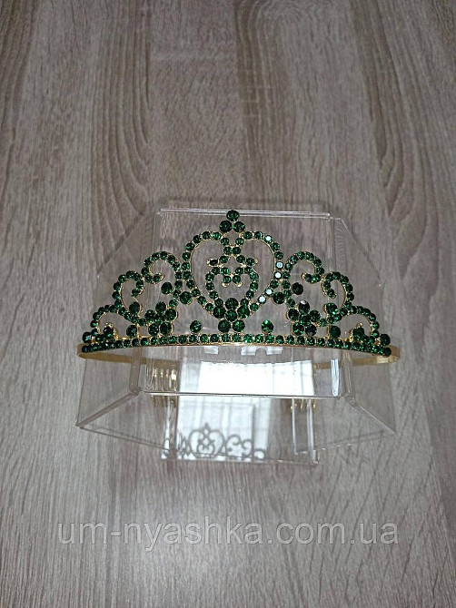 Диадема на обруче Корона с сиреневыми лавандовыми камнями Кривой Рог - изображение 5