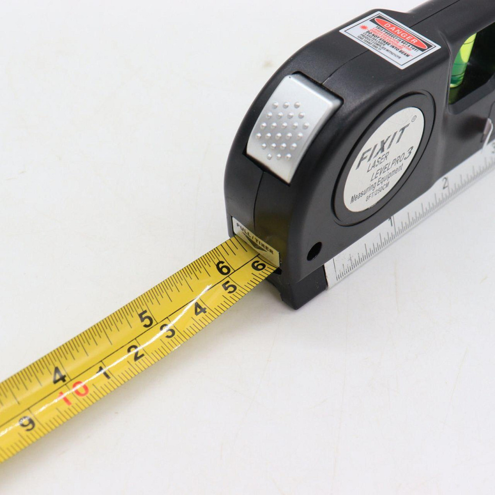 Лазерний рівень 4в1 із вбудованою рулеткою LASER LEVEL PRO 3 / Лазерний нівелір Київ - фото 8