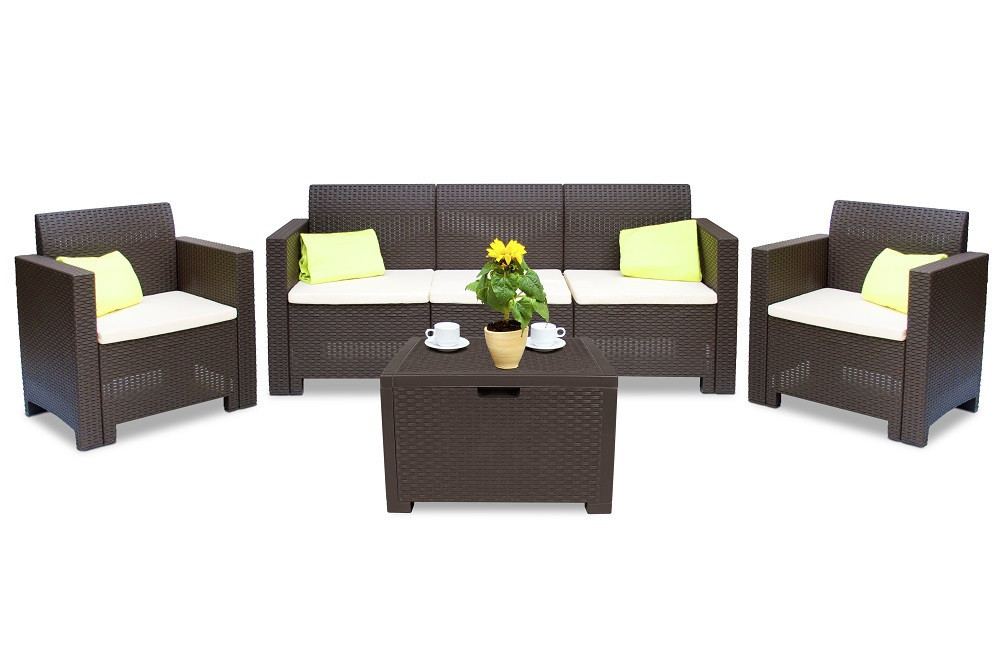 Набор садовой мебели BICA Nebraska 3, коричневый Киев - изображение 2