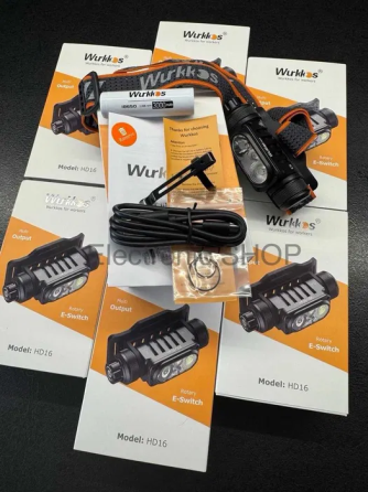 Налобный фонарь Wurkkos HD16 диод SFT40 2500лм 297м IP66 USB-C в комплекте с АКБ (красный свет) Киев