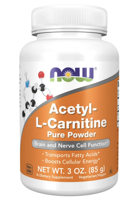 Ацетил-L-карнитин NOW foods Acetyl-L-Carnitine Pure Powder 85 грамм Киев - изображение 4
