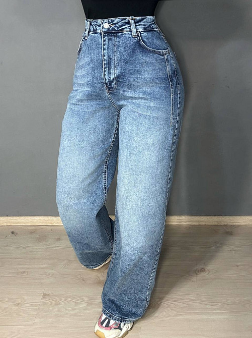 Джинсы женские Its Basic 2507-4 wide leg палаццо стрейчевые голубые, голубой, 48, 48, 100 см, 128 см Киев - изображение 10