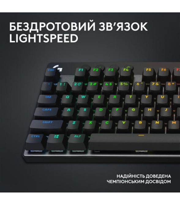 Клавіатура Logitech G PRO X TKL Lightspeed Black Tactile (920-012136) Чорний Харьков - изображение 4